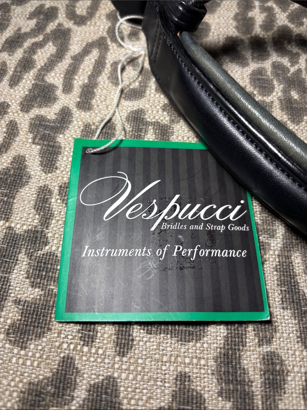 NWT* Vespucci plain raised crank Noseband (missing chin pad) cob size - Picture 2 of 11